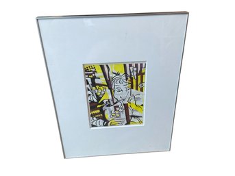 Signed Paul Haigh Pop Art Collage Titled Its Not A Lichtenstein