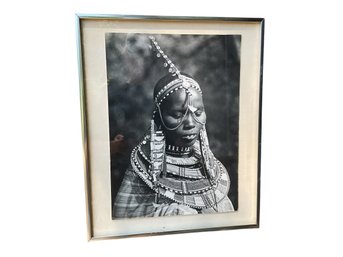 Samburu Tribe Black And White Photograph