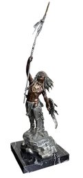 Red Clouds Coup Legends Pewter Art Sculpture By Christopher Pardell