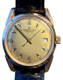 Vintage Breitling Geneve Automatic Wrist Watch. Runs.