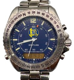 1990 Breitling Navitimer Pluton 'team 60' Limited Edition Chronograph  Made For The Swedish Air Force.