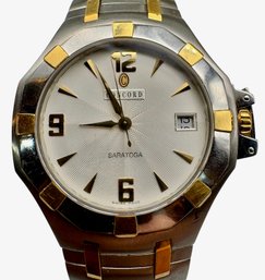 Concord Saratoga Two Tone 18k Gold And Stainless Men's Watch.