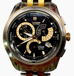 Citizen Eco-Drive Caliber 8700 Perpetual Calendar. Two Tone Men's Watch.