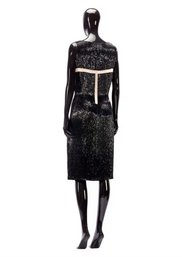 Givenchy Couture By Alexander McQueen:  1998 Bugle-Beaded Sheath Dress, Size 38