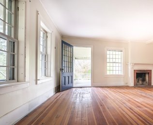 A Set Of 3 Large Double Hung Wood Windows - 12/12 & 15/15 - 2a, 2b, 2c