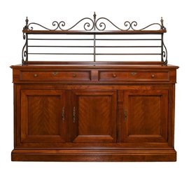 Hickory Chair French Country Style Buffet With Metal Hutch