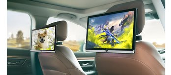 Pair Of Seventour 14' Universal Portable Car TV Headrest Monitors