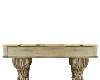 A Classical Faux Marble Top Wall Hanging Console With Drawer - Vintage