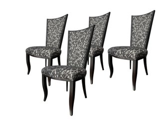 A Group Of 4 Swaim Reynolds Dining Chairs - Distinctive Deco Styling