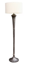 Currey & Company Koloni Antique Nickel Hammered Floor Lamp