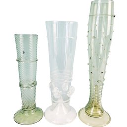 Three Juliska Venetian Style Glass Vases