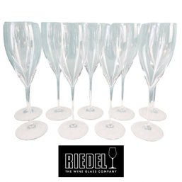 Lot Of Nine Riedel Flutes