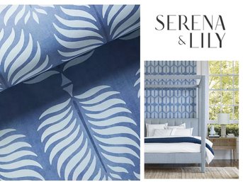 NEW - 3 Rolls Serena And Lily Granada Washed Indigo