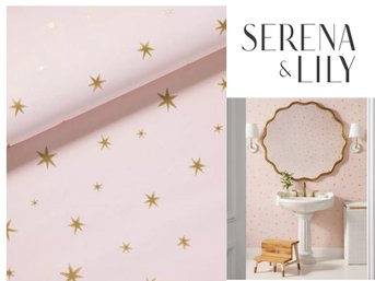 NEW - One Roll Serena And Lily Star Pink Sand
