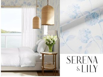 NEW- One Roll Serene And Lily Hydrangea