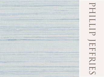 Phillip Jeffries Soho Hemp In Blue & Grey Partials