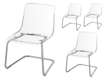 Set Of Four Ikea Tobias Chairs