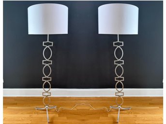 Pair Of Arteriors Cooper Floor Lamps