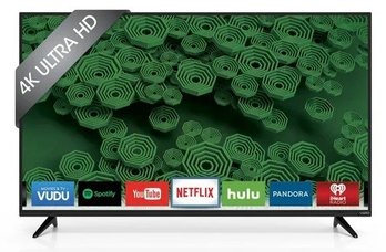 VIZIO 55' Class 4K LED Smart TV With Remote And Stand (Model D55U-D1) 1 Of 2