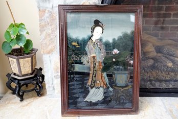 Antique Reverse Glass Painting