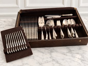 Reed & Barton Sterling Silver Flatware 'Francis I' Pattern With Monogram ~ Service For Twelve
