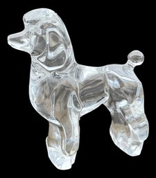 Baccarat Crystal Poodle Figure