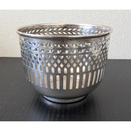 Cartier Sterling Silver Reticulated Cache Pot 47.1 Dwt.