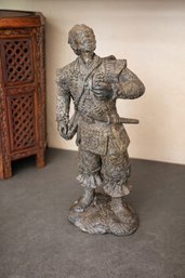 Bronze Samurai Soldier Statue