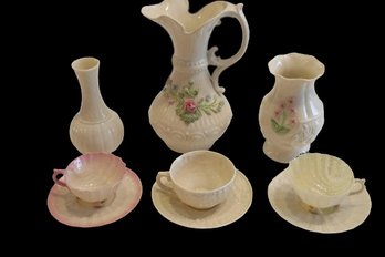 Vintage Belleek Vases & Teacups