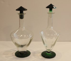 Pair Of Art Deco Decanters
