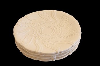 Set Of Four Shafford Creamware Plates