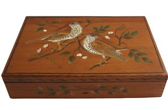 Beautiful Hand Painted Cigar Box