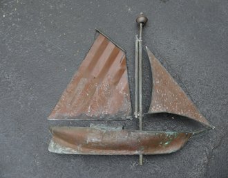 30' Copper Ship Weathervane