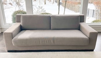 Modern Grey Upholstered Sofa #1