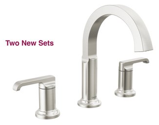 2 Sets NEW IN BOX - DELTA Tetra Widespread 8' Bathroom Faucet Sets -Model 35588-DST - Retails For $1000.