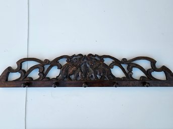 Wooden Rack With Elephant Design