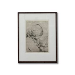 Manuel Alcorlo (Spanish, B. 1935) Carmen, 1970 Drypoint Artist Proof