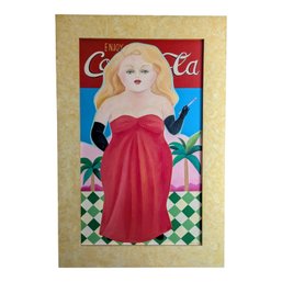 Framed Original Acrylic On Canvas By Keiko Noda Cantor, (Japanese 20th Century) Dated 1982