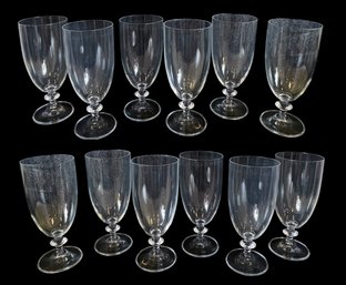 Twenty Crystal Water Goblets