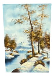 Oil On Canvas Painting Signed James