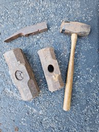 Lot Of Sledge And Axe Heads