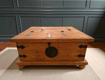 Antique Chest With Iron Hardware