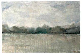 Signed Oil On Canvas Landscape Painting