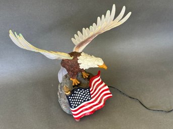A Lit Up Eagle