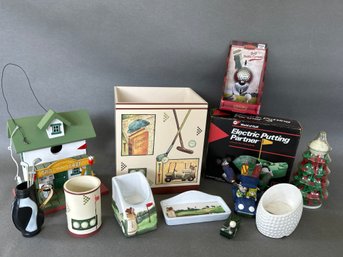 Golf Themed Collection Including Electric Putter