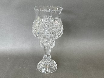 Cut Glass Candleholder