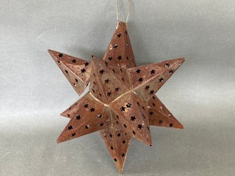 Metal Star With Patina