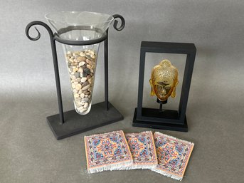 Stone & Buddha Decor