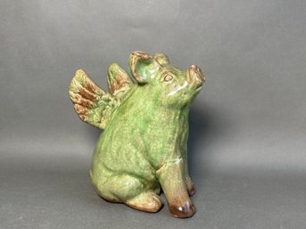 Ceramic Flying Pig