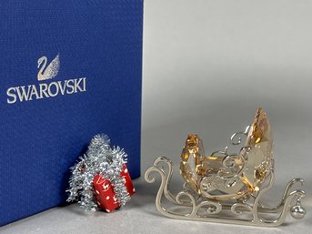 Swarovski Crystal Winter Sleigh With Original Box